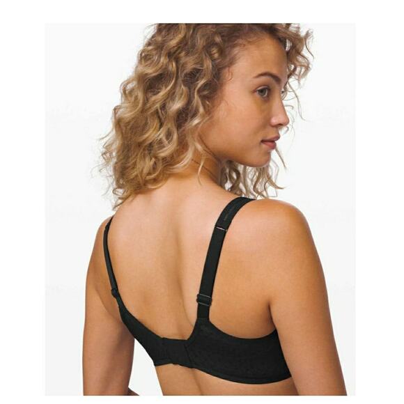 Lululemon Black Beige Like Nothing Lace Bra 32D - Picture 2 of 11